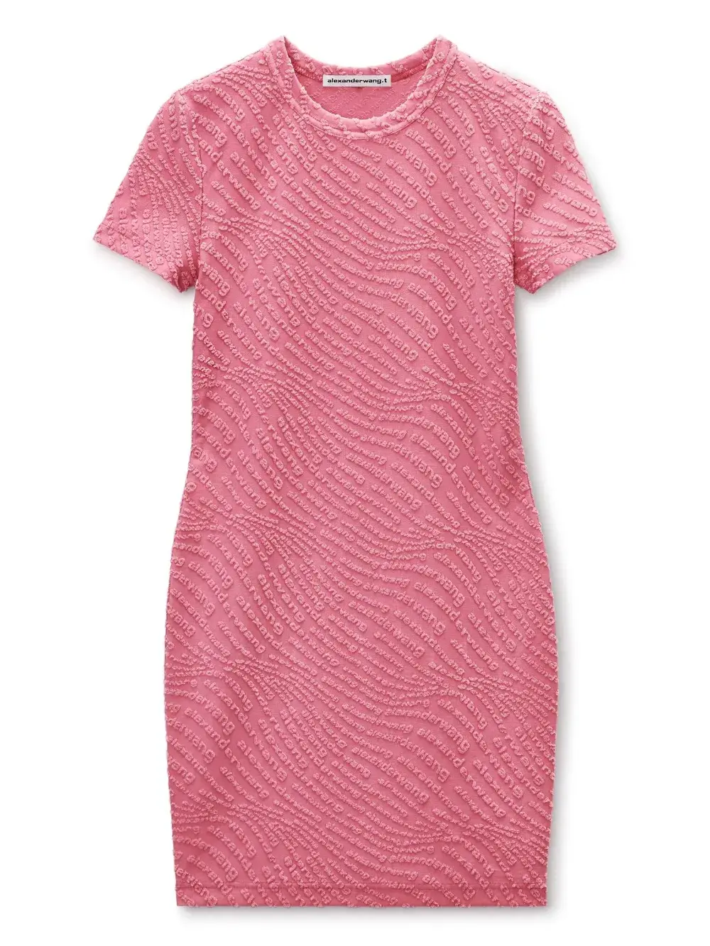 Платье с короткими рукавами и тисненым логотипом Alexander Wang, розовый
Платье с короткими рукавами и тисненым логотипом Alexander Wang, розовый