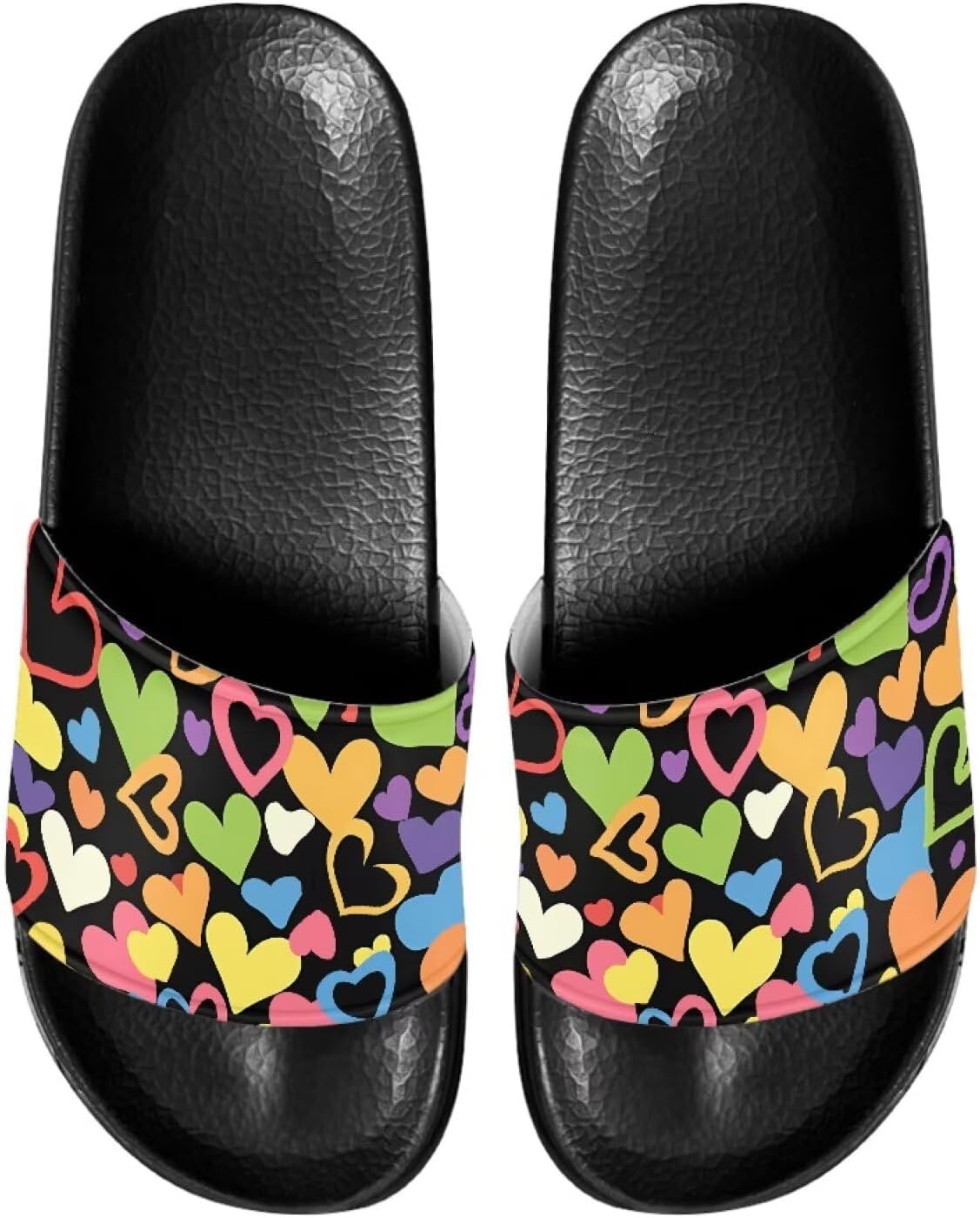 Сандалии-шлепанцы унисекс с мягкой стелькой, удобные для женщин и мужчин, кожаные, размеры 6-13,5 Mintulipy, Colorful Heart-1
Сандалии-шлепанцы унисекс с мягкой стелькой, удобные для женщин и мужчин, кожаные, размеры 6-13,5 Mintulipy, Colorful Heart-1