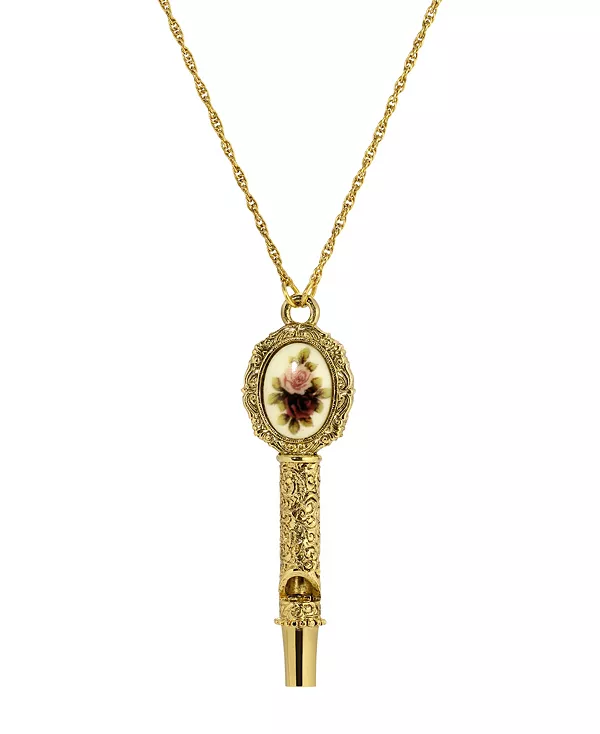 Ожерелье-Свисток с наклейкой в виде розового цветка золотистого оттенка 2028, pink
Ожерелье-Свисток с наклейкой в виде розового цветка золотистого оттенка 2028, pink