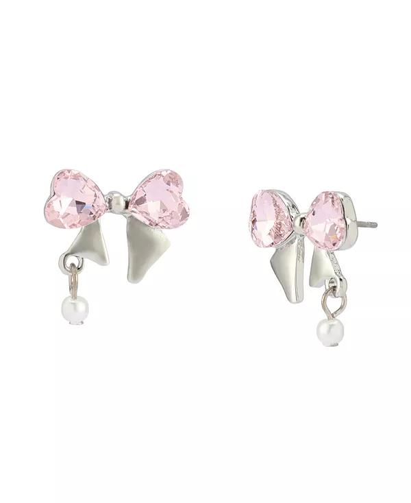 Серьги-Гвоздики с искусственным жемчугом в форме сердца и бантом Betsey Johnson, pink
Серьги-Гвоздики с искусственным жемчугом в форме сердца и бантом Betsey Johnson, pink