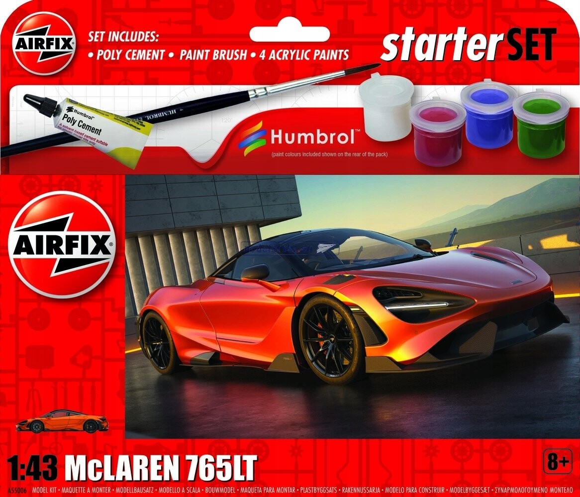 McLaren 765LT - подарочный набор Airfix 55006
McLaren 765LT - подарочный набор Airfix 55006