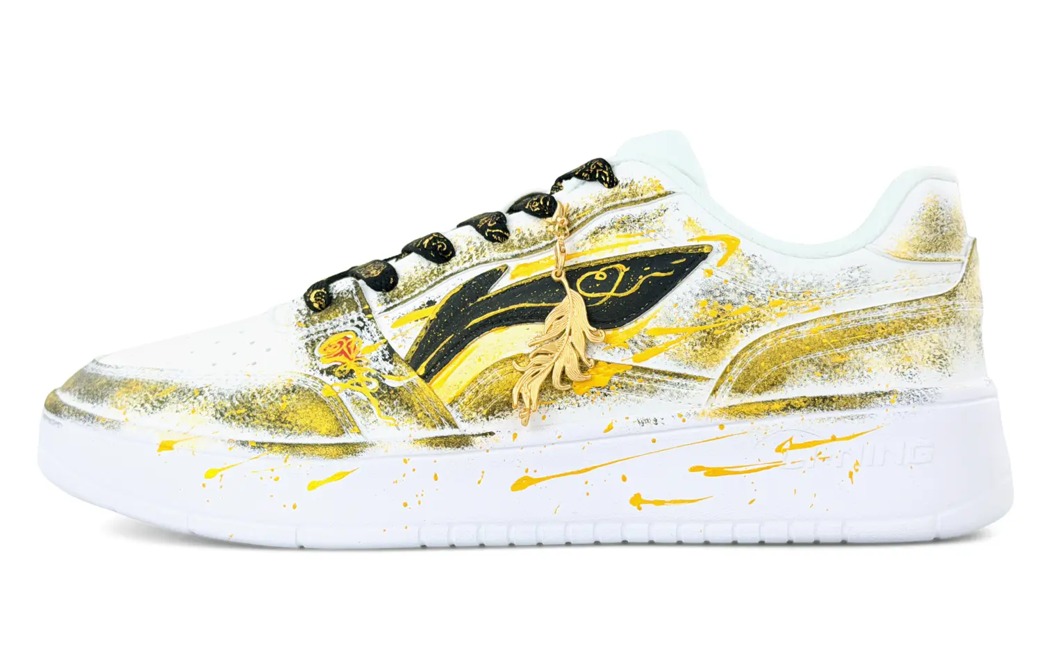 Li-Ning Li Ning Sycee Wear resistant And Lightweight Low top Skateboard Shoes Men's White Gold
Li-Ning Li Ning Sycee Wear resistant And Lightweight Low top Skateboard Shoes Men's White Gold