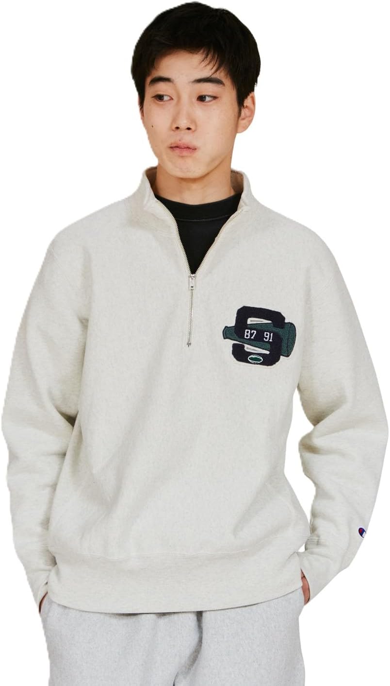 Мужская толстовка Champion с длинным рукавом, флисовая подкладка 11,5 унций, графический принт, технология Reverse Weave, застежка-молния до середины груди, модель C3-C023, овсяный
Мужская толстовка Champion с длинным рукавом, флисовая подкладка 11,5 унций, графический принт, технология Reverse Weave, застежка-молния до середины груди, модель C3-C023, овсяный