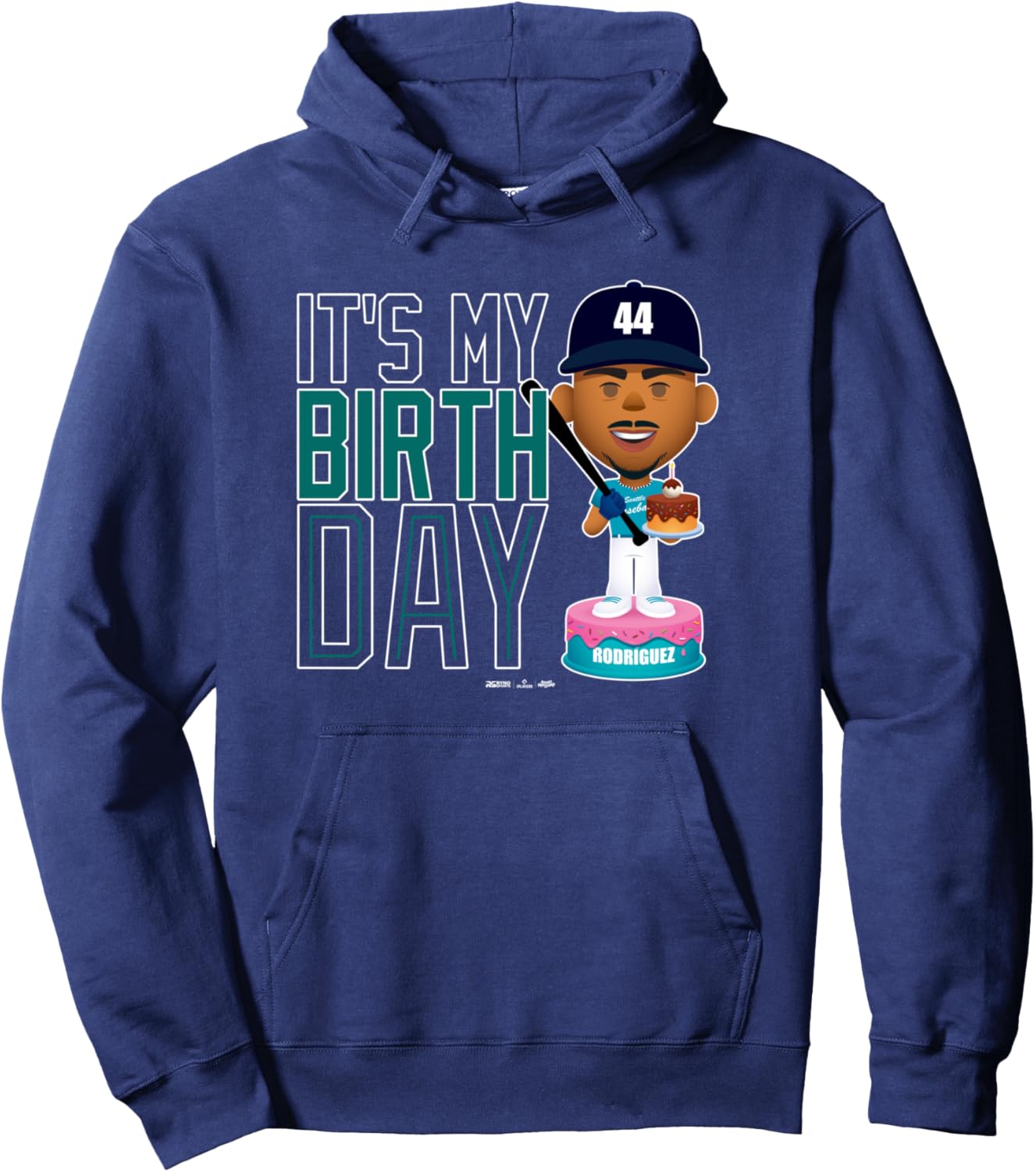 Худи с надписью «День рождения Хулио Родригеса в бейсболе Сиэтла» от MLBPA Ryno Sports, темно-синий
Худи с надписью «День рождения Хулио Родригеса в бейсболе Сиэтла» от MLBPA Ryno Sports, темно-синий