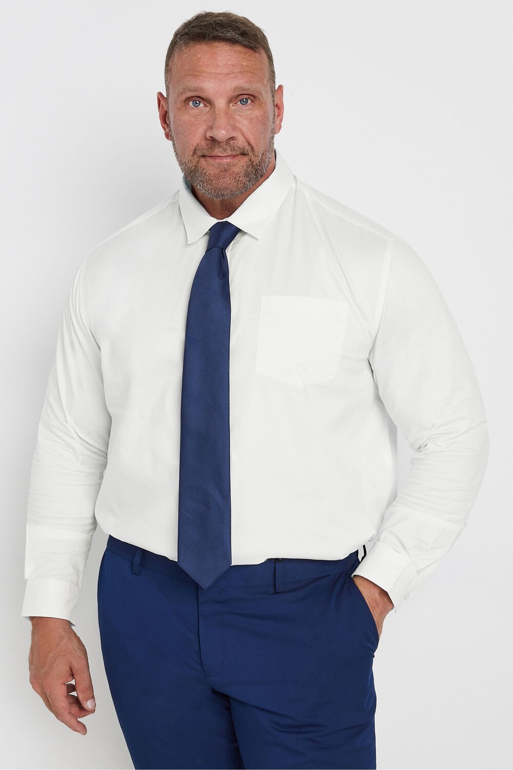 Рубашка с длинным рукавом Badrhino Big & Tall, белый
Рубашка с длинным рукавом Badrhino Big & Tall, белый