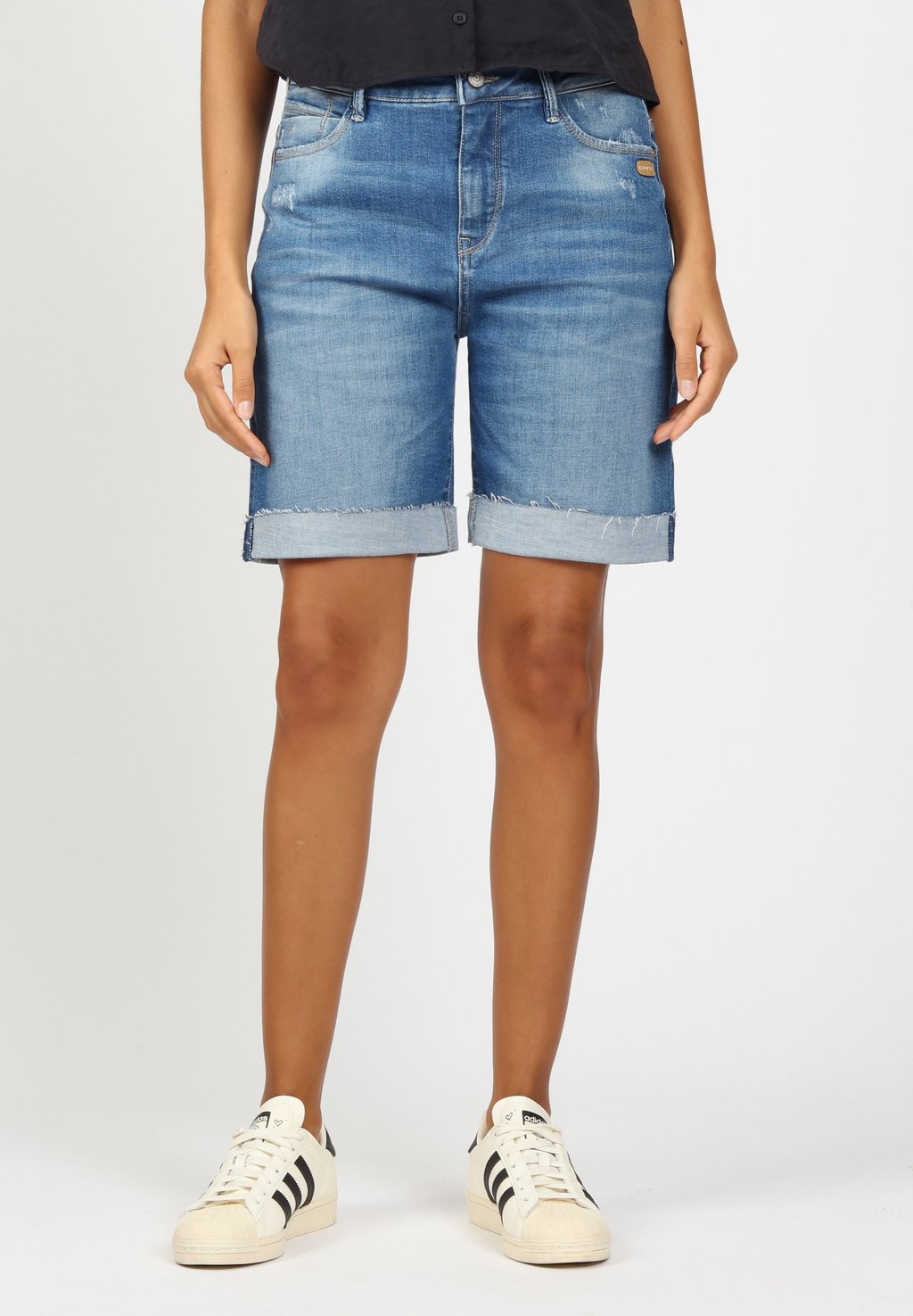 Джинсовые шорты Gang, цвет Midblue Aged 
Джинсовые шорты Gang, цвет Midblue Aged