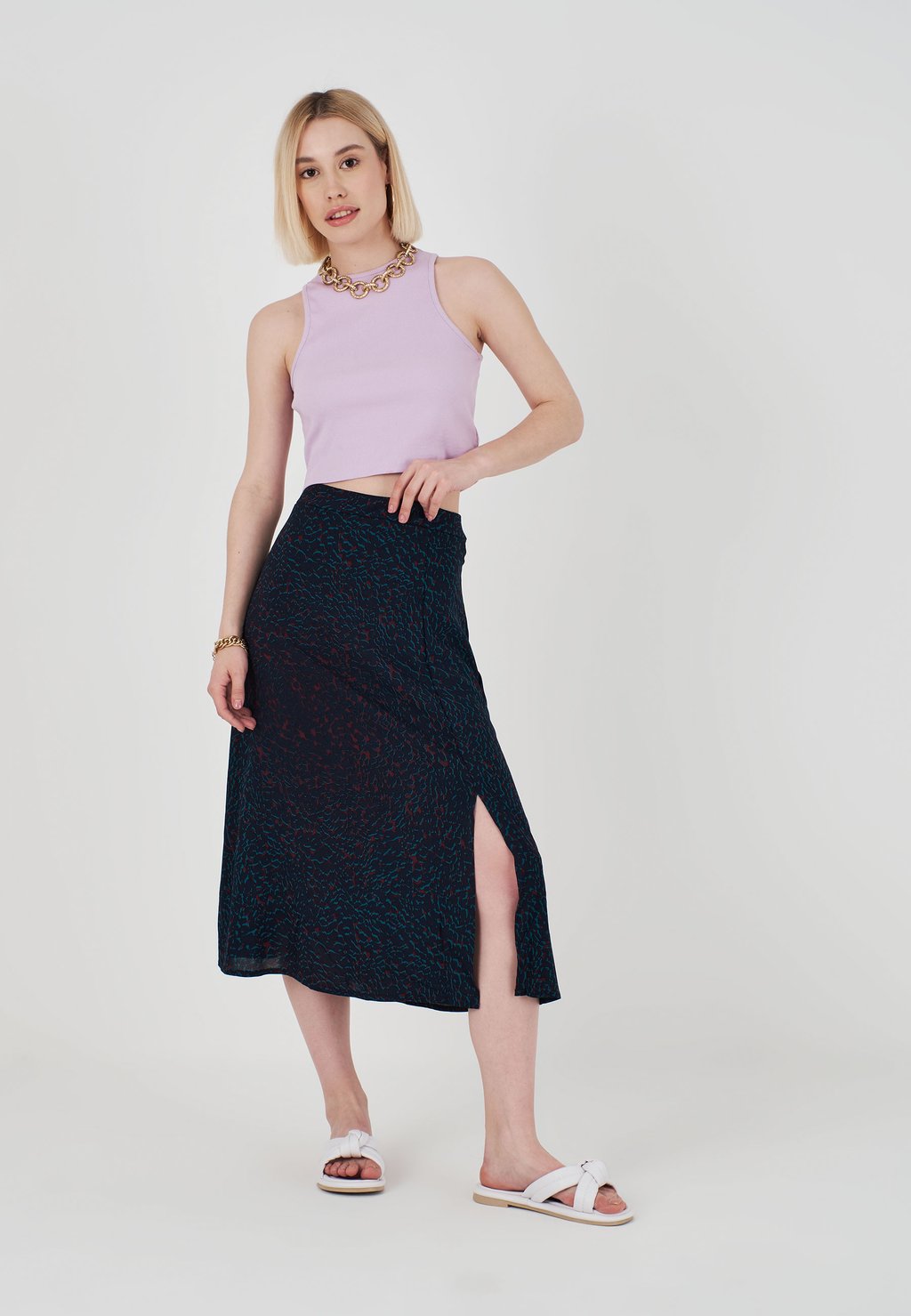 Юбка-колокол YELLOW PATTERNED Herita, синий
Юбка-колокол YELLOW PATTERNED Herita, синий