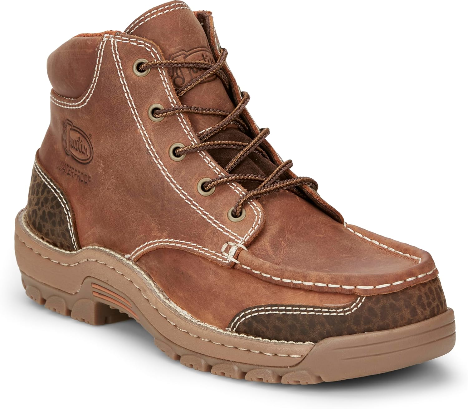 Ботинки с мокасиновой ноской Justin Corbet 5 для мужчин - коллекция Stampede Light Duty - устойчивые к маслу и скольжению, с защитой от электрических опасностей, Barley
Ботинки с мокасиновой ноской Justin Corbet 5 для мужчин - коллекция Stampede Light Duty - устойчивые к маслу и скольжению, с защитой от электрических опасностей, Barley