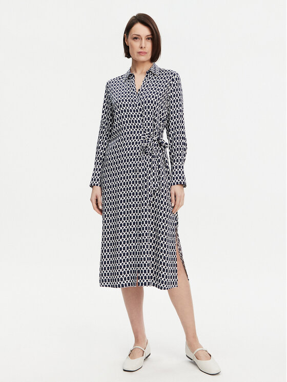 Платье-Рубашка стандартный крой 13001803 Olsen, синий 
Платье-Рубашка стандартный крой 13001803 Olsen, синий