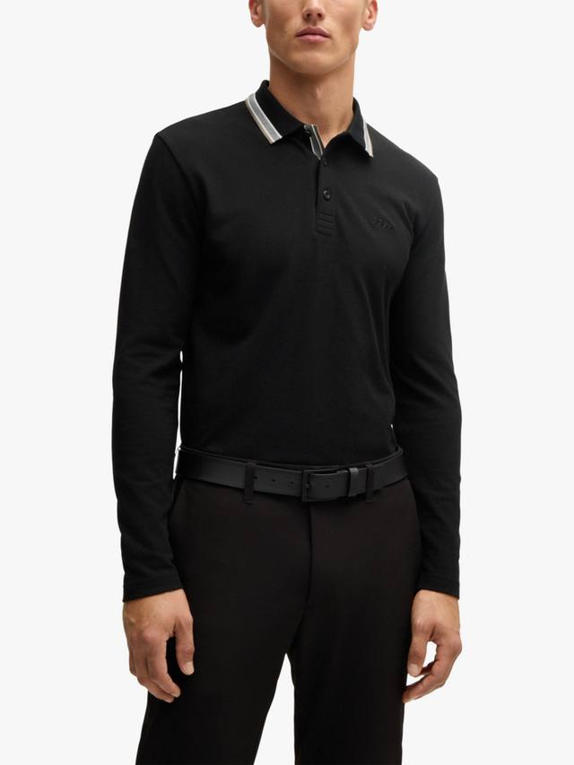 BOSS Cotton Regular Fit длинная поло с длинными рукавами HUGO BOSS, Charcoal
BOSS Cotton Regular Fit длинная поло с длинными рукавами HUGO BOSS, Charcoal