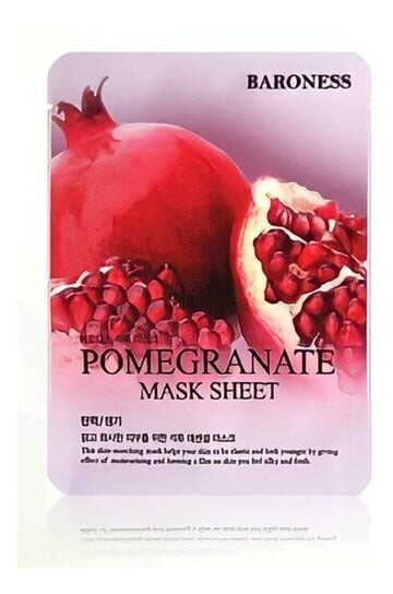 Осветляющая, эластичная и увлажняющая маска с экстрактом граната 21г Baroness