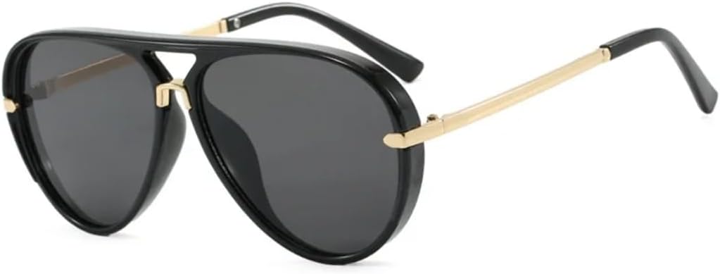 Ретро-солнцезащитные очки-пилот с двойным лучом и градиентным переходом для женщин, яркие, стильные, повседневные, для мужчин, защита от УФ-излучения UV400 TVTBBVV, Black
Ретро-солнцезащитные очки-пилот с двойным лучом и градиентным переходом для женщин, яркие, стильные, повседневные, для мужчин, защита от УФ-излучения UV400 TVTBBVV, Black