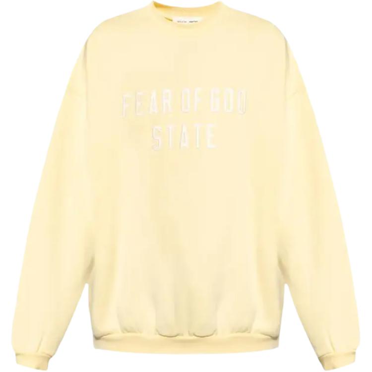 Свитер с аппликацией логотипа Fear Of God Essentials, желтый
Свитер с аппликацией логотипа Fear Of God Essentials, желтый