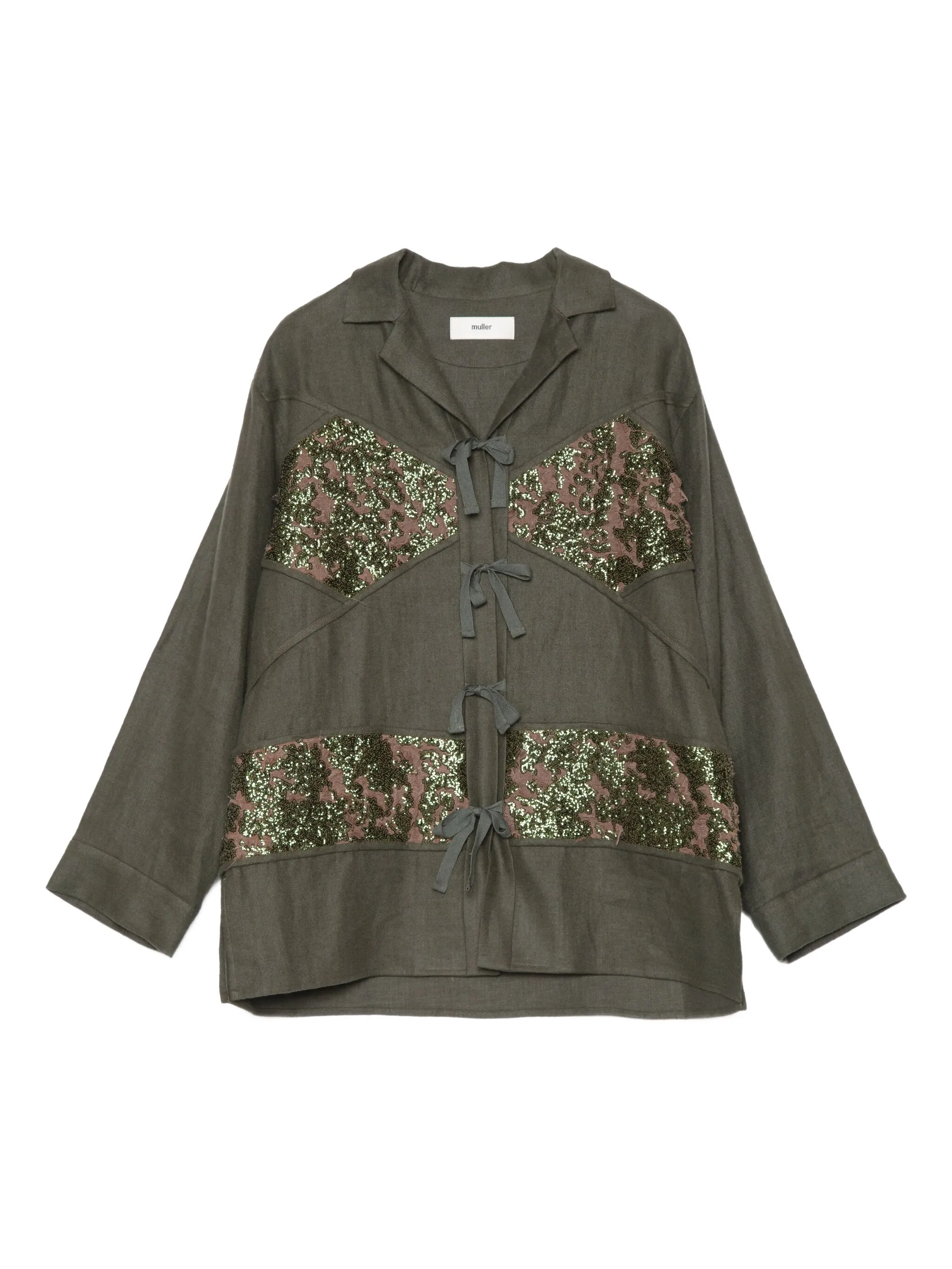 Блузка с пайетками Muller Of Yoshiokubo, зеленый
Блузка с пайетками Muller Of Yoshiokubo, зеленый