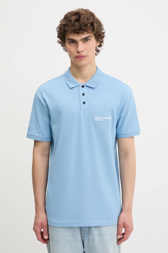 Хлопковая поло Karl Lagerfeld Jeans, синий
Хлопковая поло Karl Lagerfeld Jeans, синий