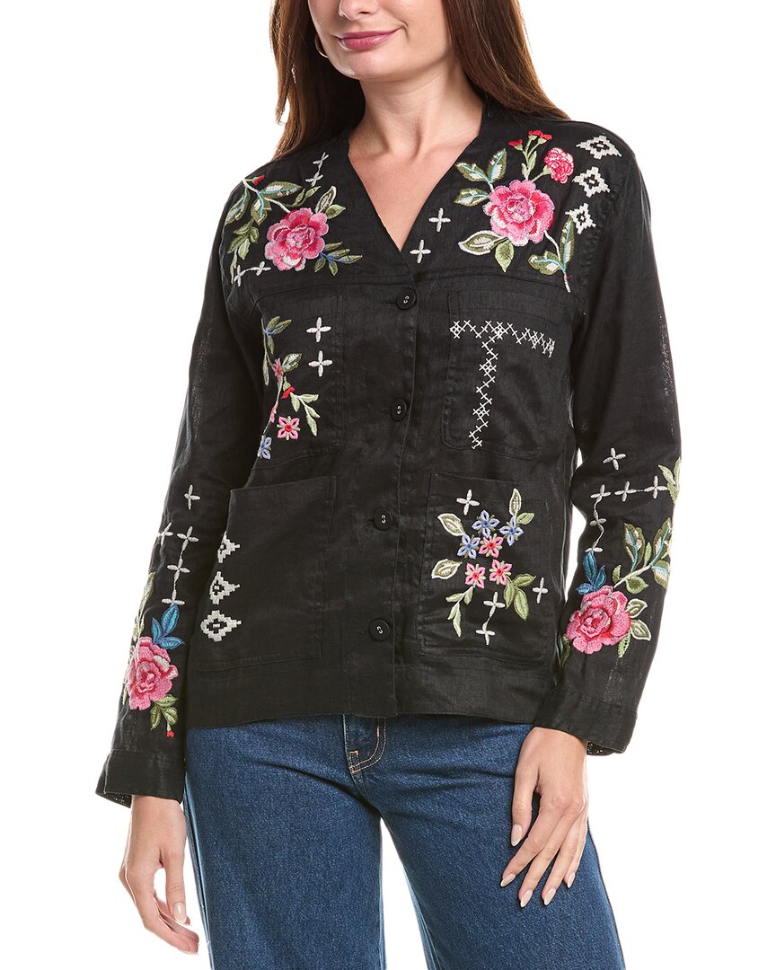 Джонни Вас Льняная куртка Johnny Was, черный
Джонни Вас Льняная куртка Johnny Was, черный