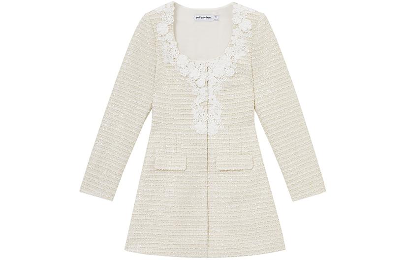 Self Portrait Длинное платье с длинными рукавами Женское Слоновая кость Белый
Self Portrait Длинное платье с длинными рукавами Женское Слоновая кость Белый