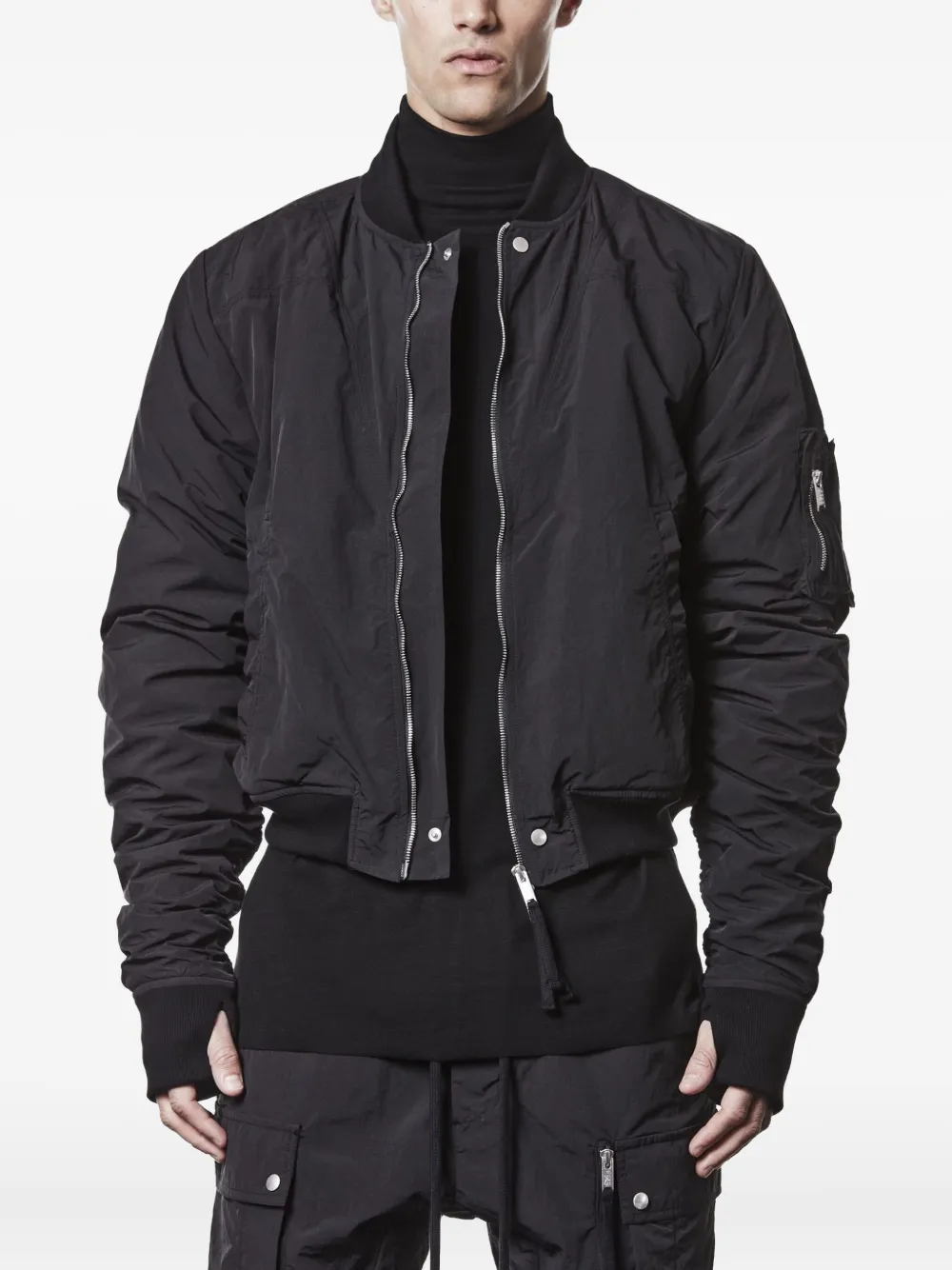 Техническая бомбер-куртка на молнии Thom Krom, черный
Техническая бомбер-куртка на молнии Thom Krom, черный