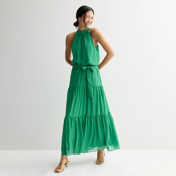 Женское платье макси с воротником-стойкой и тремя ярусами Donna Ricco, зеленый
Женское платье макси с воротником-стойкой и тремя ярусами Donna Ricco, зеленый