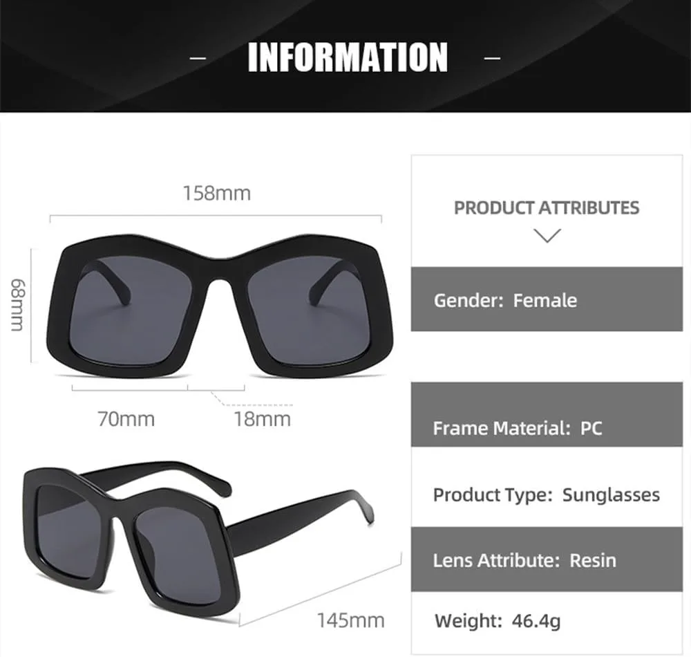 Большие солнцезащитные очки для женщин, модные винтажные очки в крупной оправе, мужские солнцезащитные очки с защитой от УФ-излучения UV400 TVTBBVV, Blue
Большие солнцезащитные очки для женщин, модные винтажные очки в крупной оправе, мужские солнцезащитные очки с защитой от УФ-излучения UV400 TVTBBVV, Blue