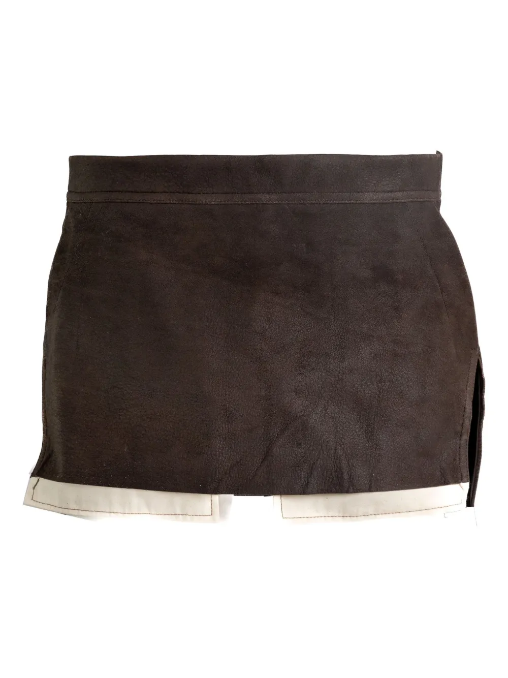 Юбка из замши с молнией сзади Rick Owens, коричневый
Юбка из замши с молнией сзади Rick Owens, коричневый