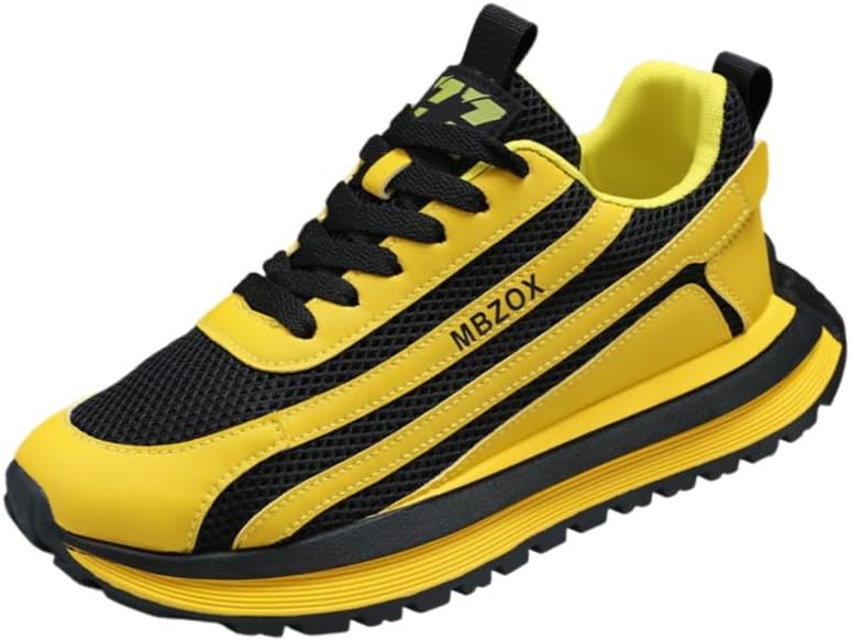 Мужские модные спортивные кроссовки с сеткой, дышащие и повседневные - мягкий и комфортный верх. Толстая подошва с противоскользящими и износостойкими свойствами Clolinde, желтый
Мужские модные спортивные кроссовки с сеткой, дышащие и повседневные - мягкий и комфортный верх. Толстая подошва с противоскользящими и износостойкими свойствами Clolinde, желтый