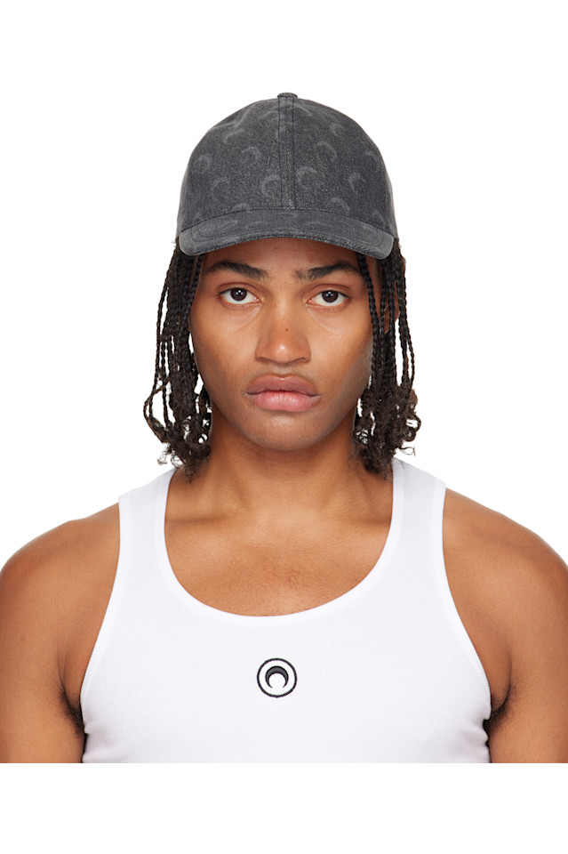 Marine Serre Бейсболка Gray moon laser denim
Marine Serre Бейсболка Gray moon laser denim