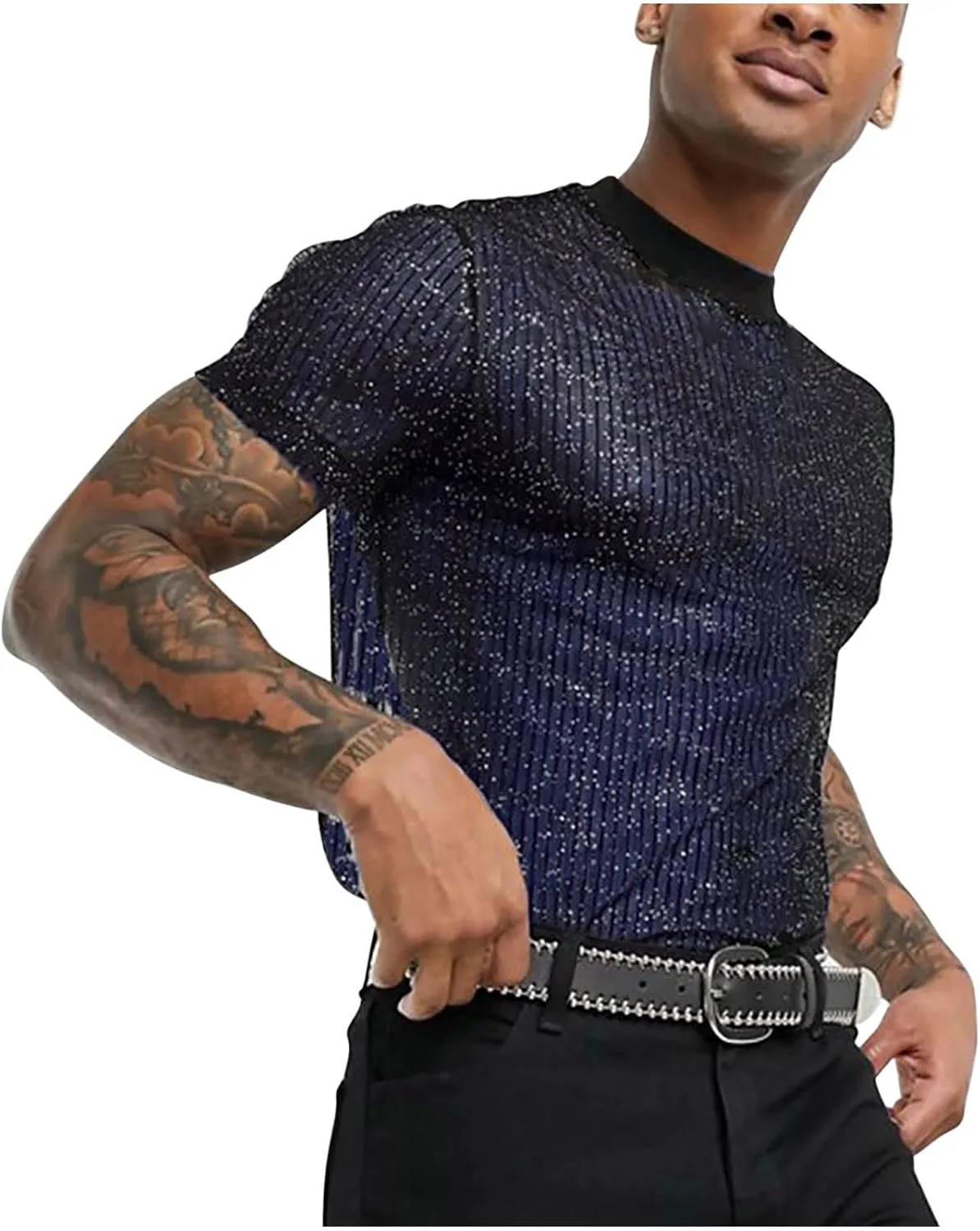 Мужская футболка с коротким рукавом Sheer Mesh Sdeycui
Мужская футболка с коротким рукавом Sheer Mesh Sdeycui