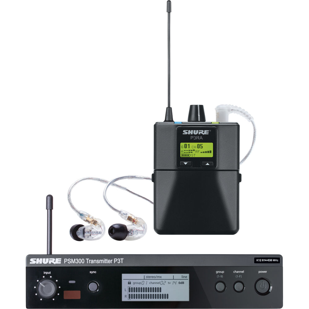 Shure PSM 300 Stereo Personal Monitor System P3TRA215CL-J13
Shure PSM 300 Stereo Personal Monitor System P3TRA215CL-J13