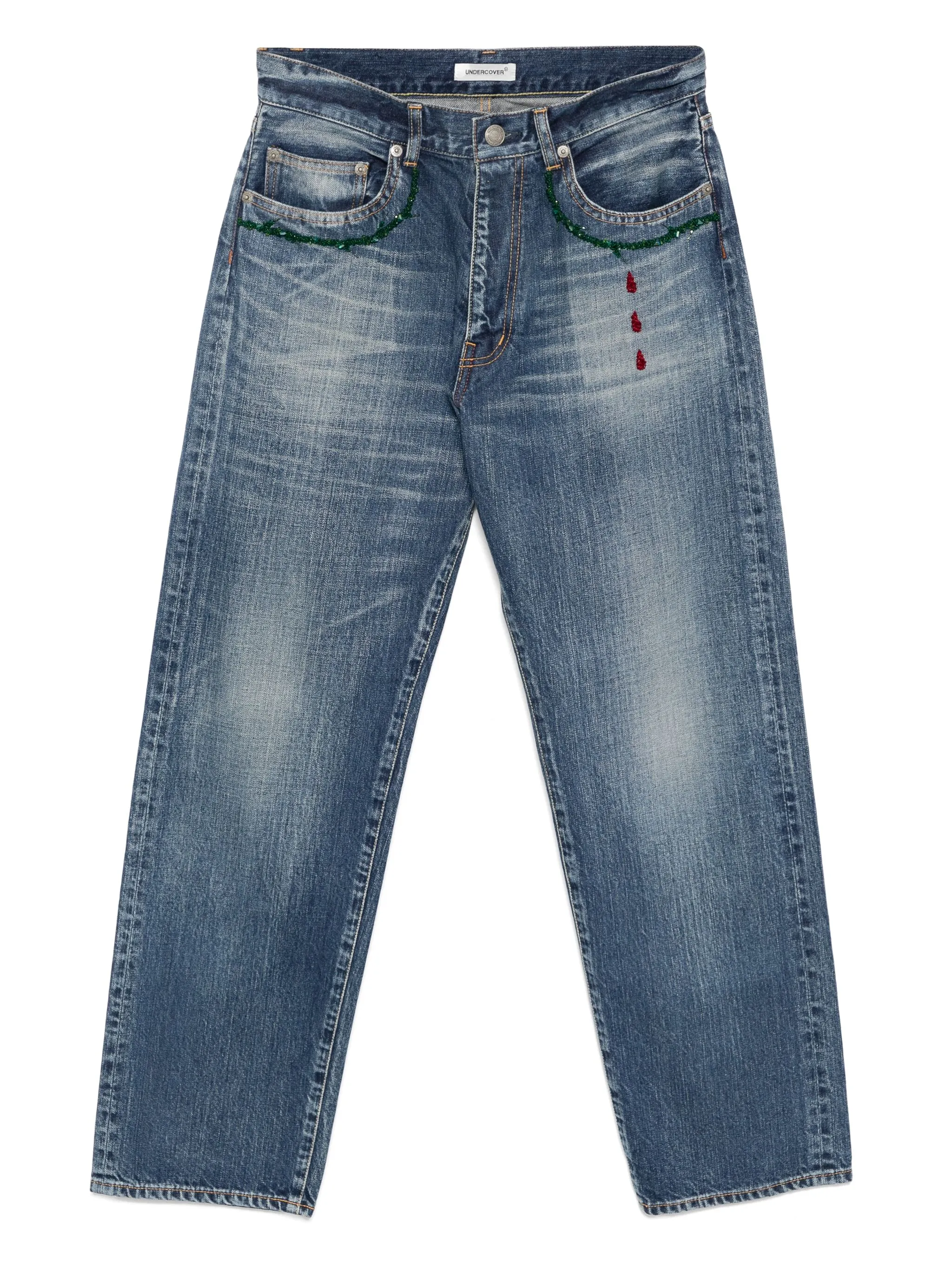 Декорированные джинсы Undercover, синий
Декорированные джинсы Undercover, синий