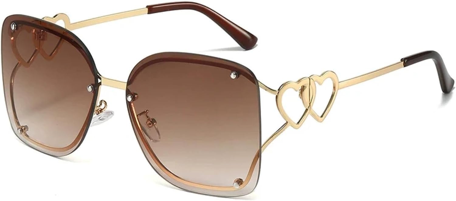 Винтажные солнцезащитные очки без оправы для женщин и мужчин, модные, с двойной защитой, для активного отдыха и вождения, с защитой от УФ-излучения UV400 TKKTLLT, Gold Gradient Tea
Винтажные солнцезащитные очки без оправы для женщин и мужчин, модные, с двойной защитой, для активного отдыха и вождения, с защитой от УФ-излучения UV400 TKKTLLT, Gold Gradient Tea