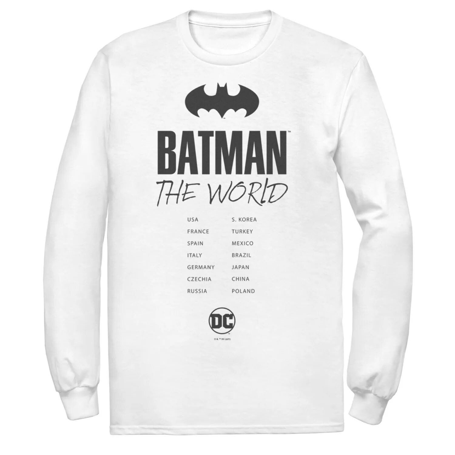Мужская белая футболка с логотипом Batman: The World Bat Licensed Character, Белый, Мужская белая футболка с логотипом Batman: The World Bat Licensed Character
Мужская белая футболка с логотипом Batman: The World Bat Licensed Character, Белый, Мужская белая футболка с логотипом Batman: The World Bat Licensed Character