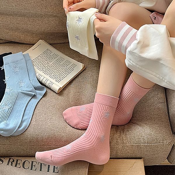 Женские носки Star Patterned 6pk Soft Crew Anna-Kaci, White
Женские носки Star Patterned 6pk Soft Crew Anna-Kaci, White
