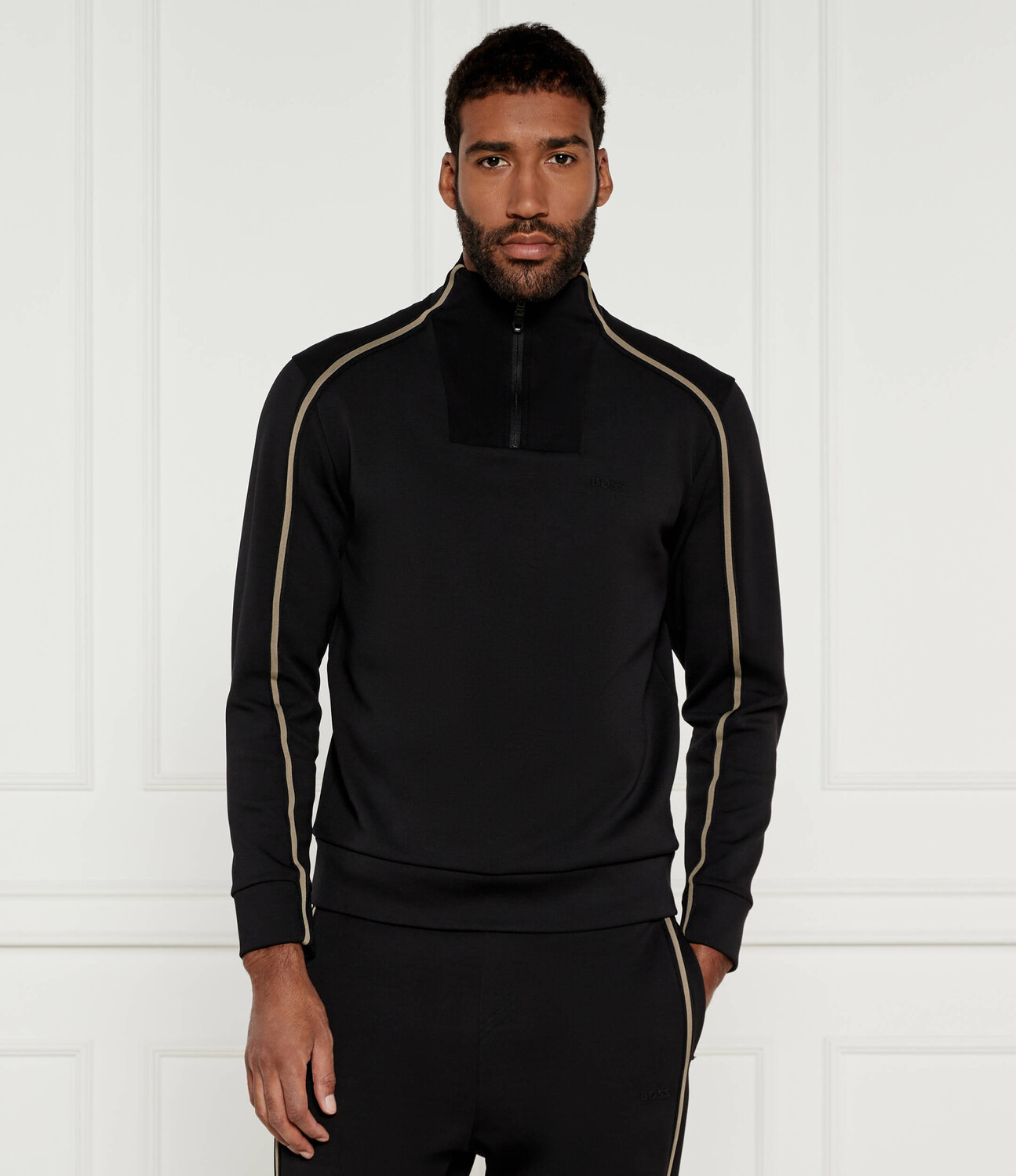 Толстовка BOSS GREEN Sweat 1 Regular Fit, черный 
Толстовка BOSS GREEN Sweat 1 Regular Fit, черный