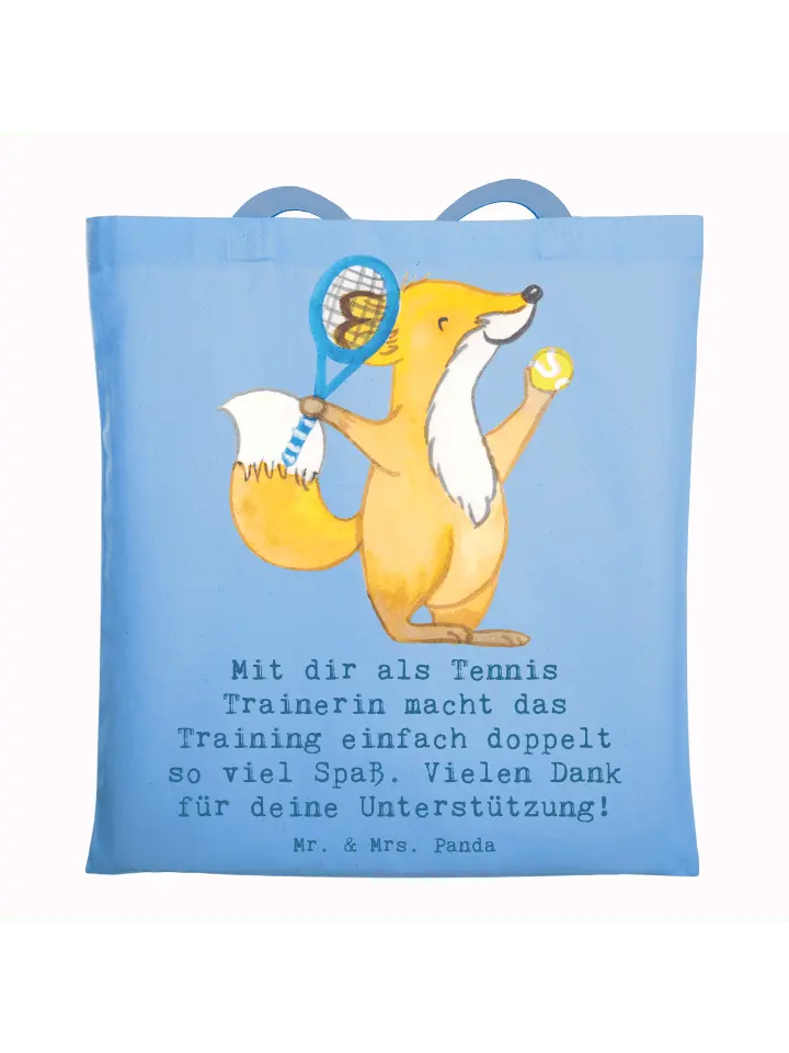 Сумка для переноски Mr & Mrs Panda Tennis Trainerin Spaß, небесно-синий
Сумка для переноски Mr & Mrs Panda Tennis Trainerin Spaß, небесно-синий