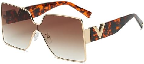 Винтажные солнцезащитные очки большого размера 2027 года для женщин, сиамские металлические очки с градиентным покрытием, защита от УФ-излучения UV400 MTZJH, Leopard Brown
Винтажные солнцезащитные очки большого размера 2027 года для женщин, сиамские металлические очки с градиентным покрытием, защита от УФ-излучения UV400 MTZJH, Leopard Brown