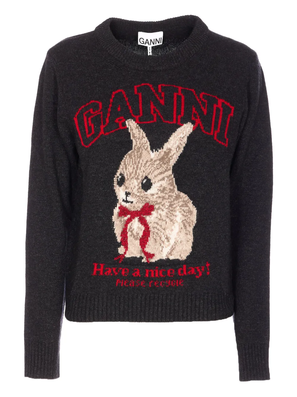 Свитер с графическим принтом "Phantom" Ganni, серый
Свитер с графическим принтом "Phantom" Ganni, серый