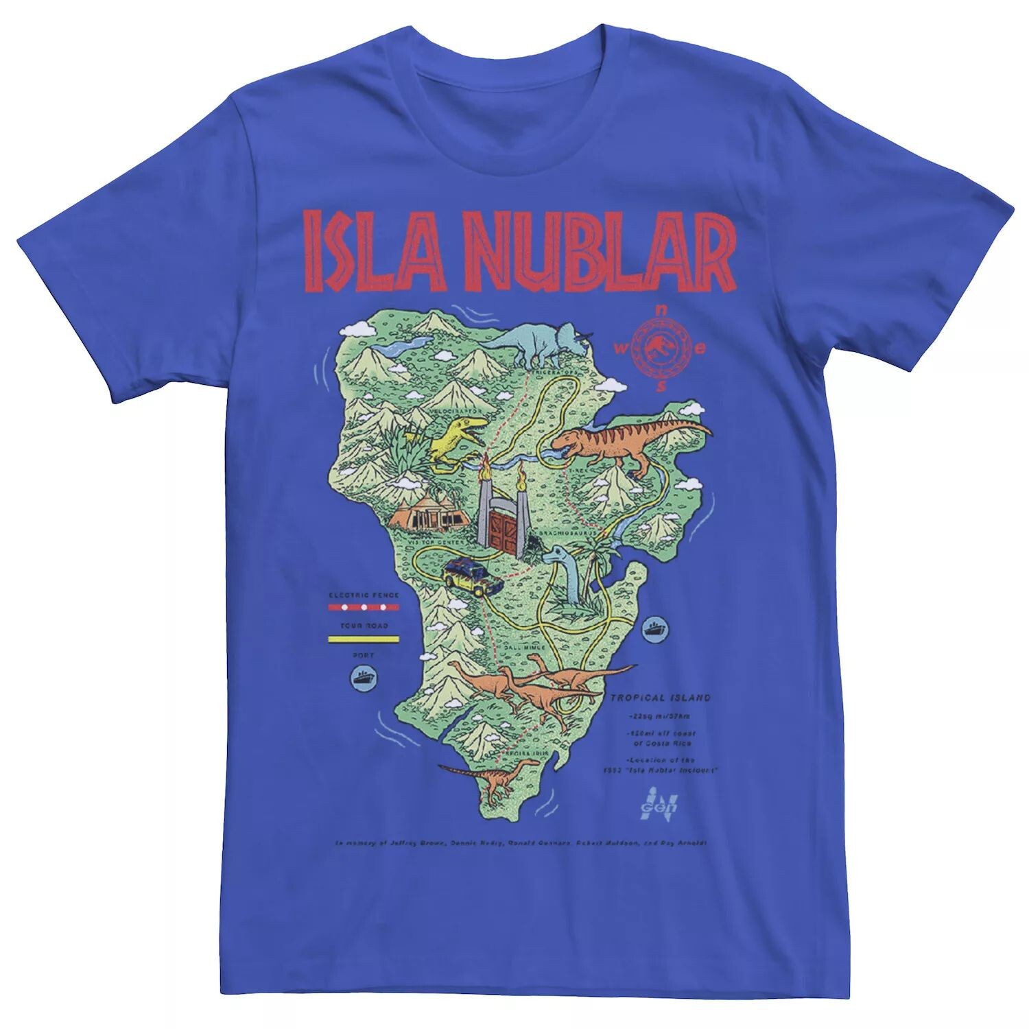 Мужская футболка с картой «Парк Юрского периода» Islas Nublar Landmark Map Licensed Character
Мужская футболка с картой «Парк Юрского периода» Islas Nublar Landmark Map Licensed Character