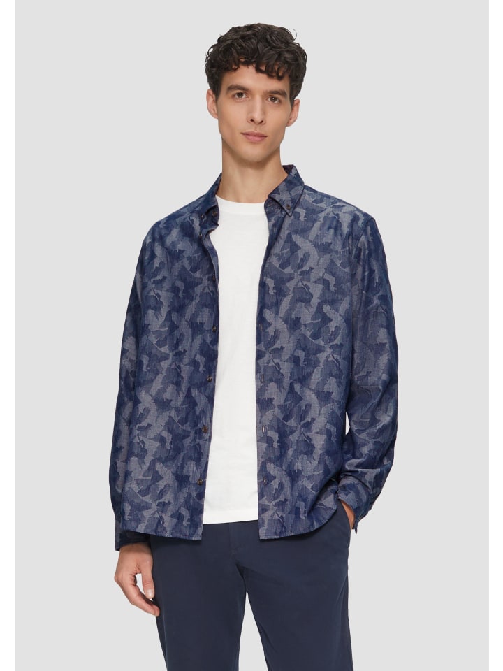 Рубашка s.Oliver, синий 
Рубашка s.Oliver, синий