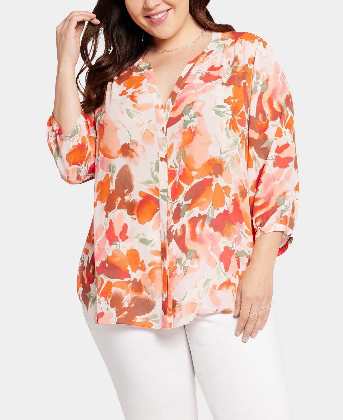 Блузка больших размеров с защипами NYDJ
Блузка больших размеров с защипами NYDJ