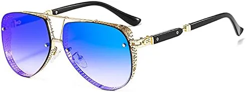 Винтажные солнцезащитные очки в стиле стимпанк 2027 года для женщин, ретро-очки в стиле металл-панк для мужчин, защита от ультрафиолета UV400 MTZJH, Blue Mirror
Винтажные солнцезащитные очки в стиле стимпанк 2027 года для женщин, ретро-очки в стиле металл-панк для мужчин, защита от ультрафиолета UV400 MTZJH, Blue Mirror