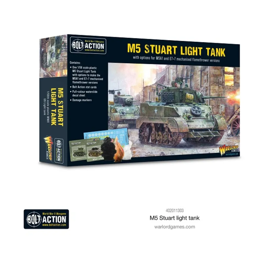 М5 Стюарт, Bolt Action - US Army - Tanks (28mm)
М5 Стюарт, Bolt Action - US Army - Tanks (28mm)