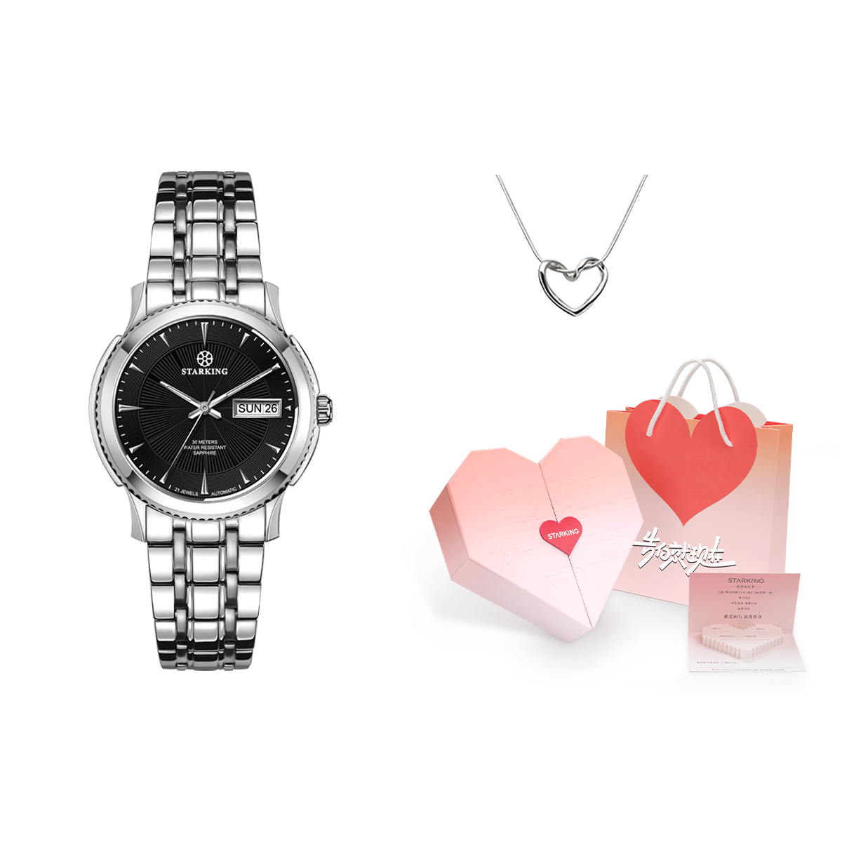 STARKING Часы Workplace Collection Automatic Mechanical Movement Stainless Steel Watchband Watch Women's Watch White Dial
STARKING Часы Workplace Collection Automatic Mechanical Movement Stainless Steel Watchband Watch Women's Watch White Dial