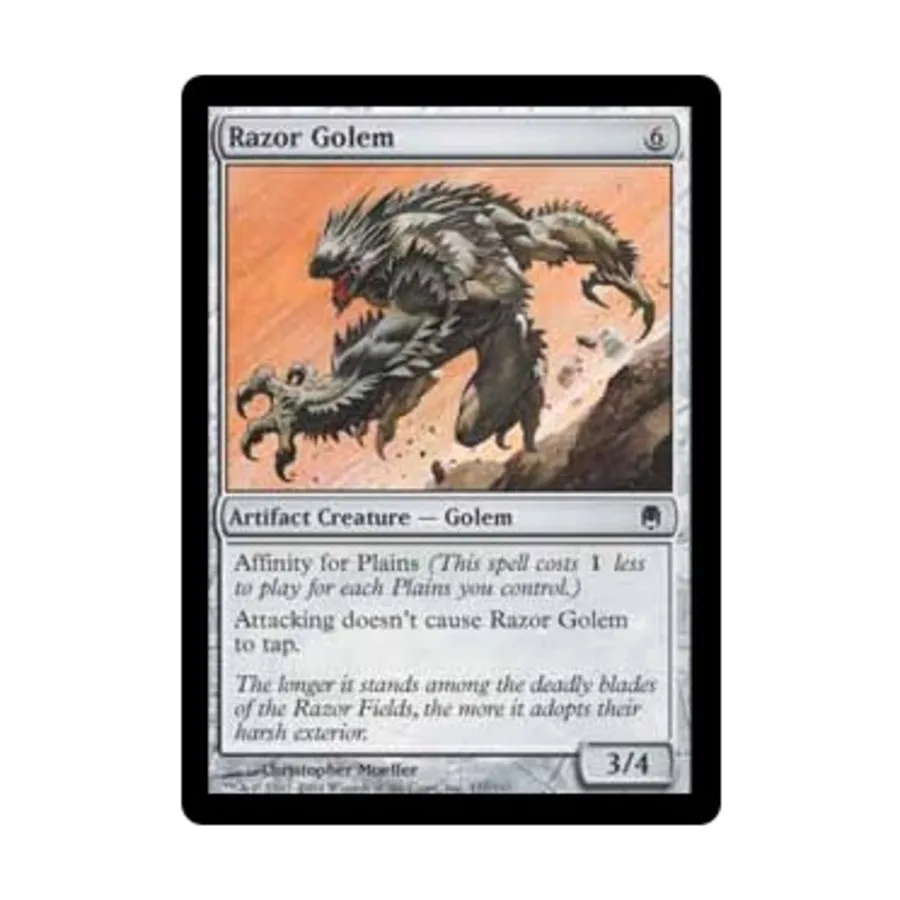 CCG Бритвенный голем (клавиша C), MTG - Darksteel
CCG Бритвенный голем (клавиша C), MTG - Darksteel