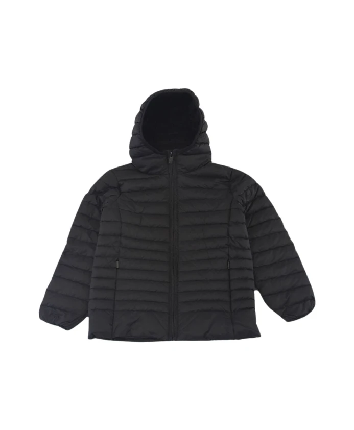 Сверхлегкая зимняя куртка из переработанного материала с капюшоном Ciesse Piumini, черный