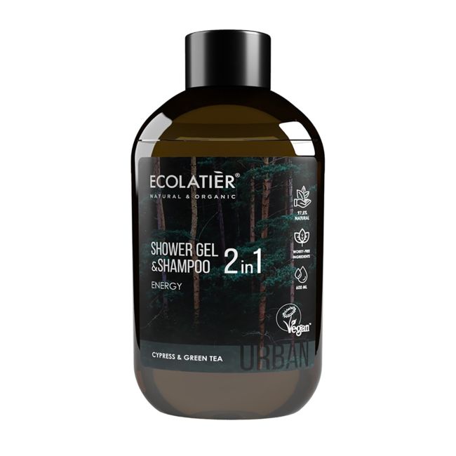 Гель для душа и шампунь для волос Urban Energy 2в1 Ecolatier, 600 мл
Гель для душа и шампунь для волос Urban Energy 2в1 Ecolatier, 600 мл