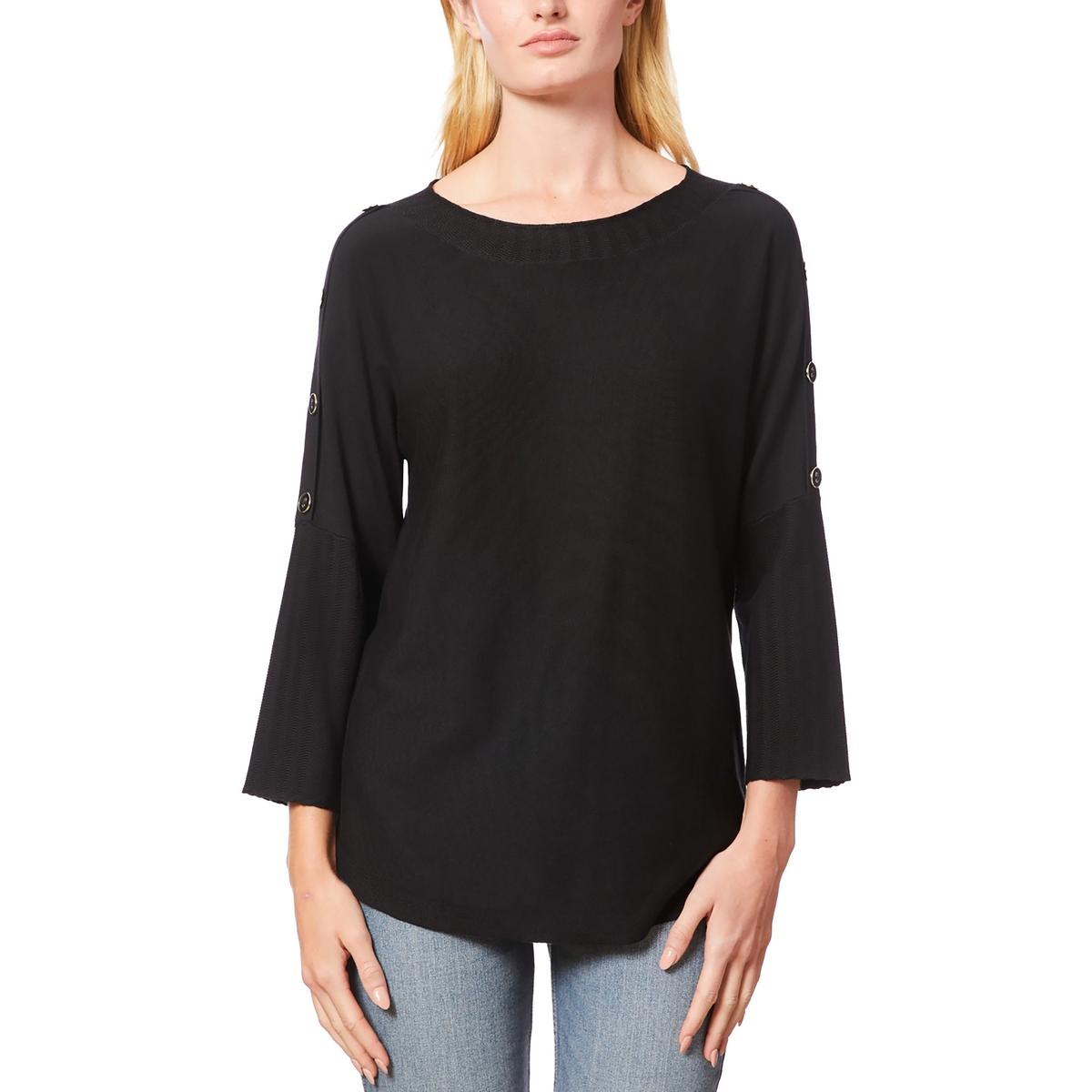 Женский вязаный свитер с пуговицами Melissa Paige, угольно-черный
Женский вязаный свитер с пуговицами Melissa Paige, угольно-черный