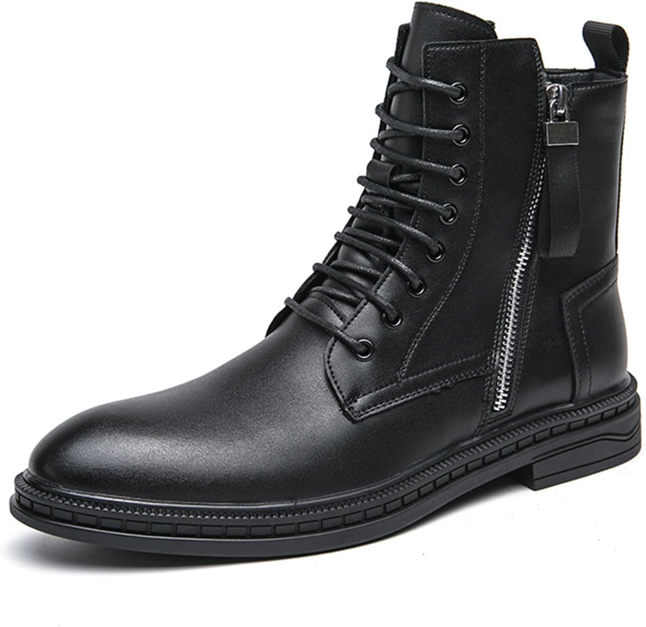 Мужские оксфорды с боковой молнией, удобные, с круглым носком, комбинированные, на шнуровке, с низким массивным каблуком, увеличивающие рост, деловые ботинки-чукка для повседневной ходьбы Bangteuo, черный
Мужские оксфорды с боковой молнией, удобные, с круглым носком, комбинированные, на шнуровке, с низким массивным каблуком, увеличивающие рост, деловые ботинки-чукка для повседневной ходьбы Bangteuo, черный