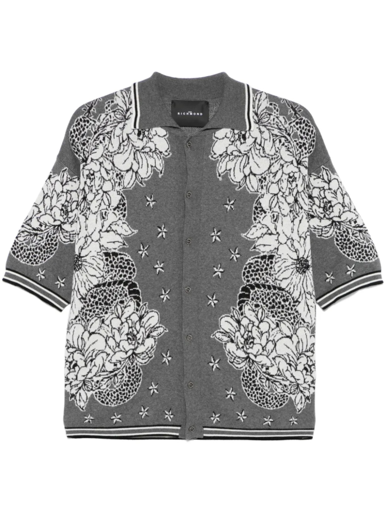 Рубашка с цветочным узором John Richmond, серый
Рубашка с цветочным узором John Richmond, серый