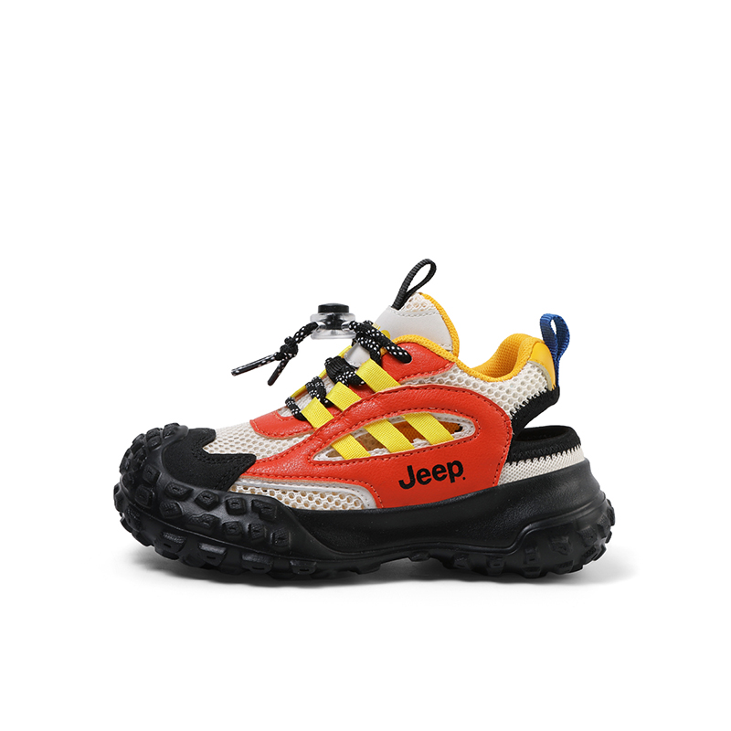 Детские сандалии, устойчивые к истиранию, легкие, амортизирующие, нескользящие Jeep, черный/оранжевый
Детские сандалии, устойчивые к истиранию, легкие, амортизирующие, нескользящие Jeep, черный/оранжевый